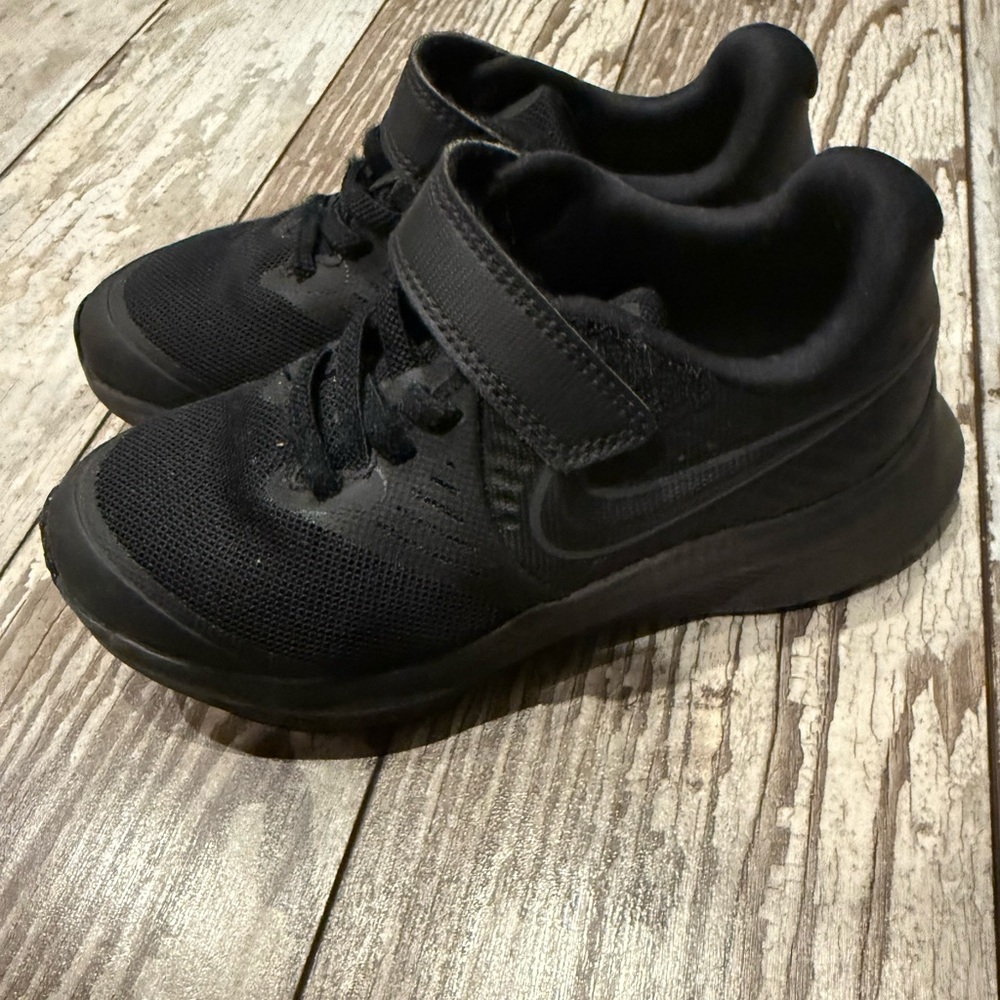 Kids all black Nike Sneakers size 12